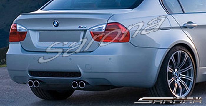 Custom BMW 3 Series  Sedan Rear Bumper (2006 - 2011) - $590.00 (Part #BM-024-RB)